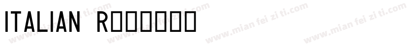 Italian R字体转换